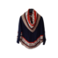 poncho met mouw blauw