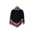 poncho met mouw blauw