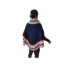 poncho met mouw blauw