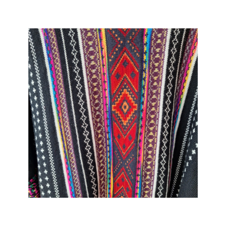 poncho met mouw zwart poncho met mouw zwart