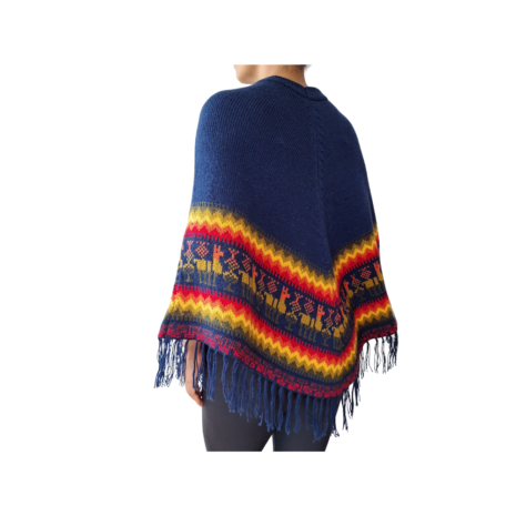 poncho zonder mouw blauw poncho zonder mouw blauw