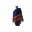 poncho zonder mouw blauw