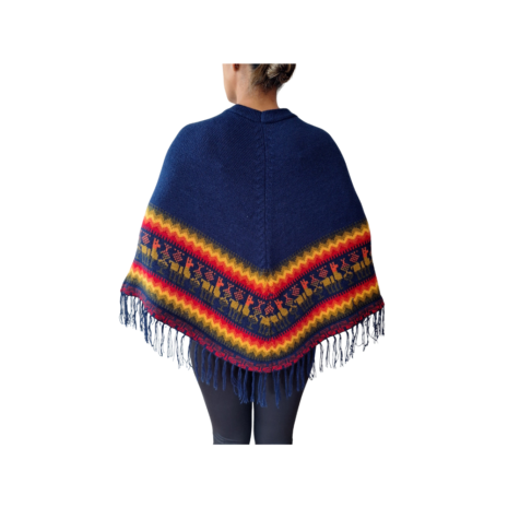 poncho zonder mouw blauw poncho zonder mouw blauw
