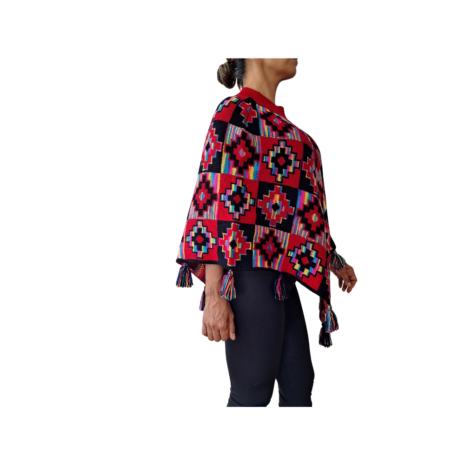 poncho zonder mouw rood poncho zonder mouw rood