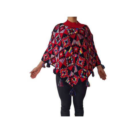 poncho zonder mouw rood poncho zonder mouw rood