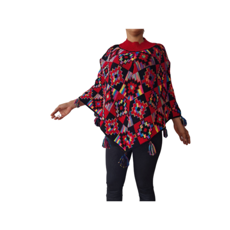 poncho zonder mouw rood poncho zonder mouw rood