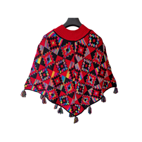 poncho zonder mouw rood poncho zonder mouw rood